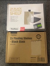 2 Tiers Wall Mounted Black