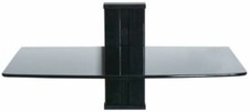 NEW LEVV BLACK GLASS 1 SHELF