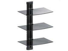 Wall Shelf Mount Glass 3 Tier